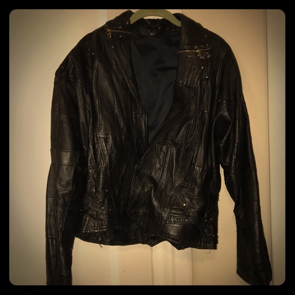 Jackets & Blazers - Vintage 70s leather jacket